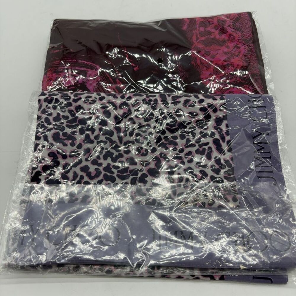 Jimmy Choo Logo Silk Scarf